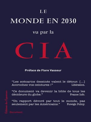 cover image of Le monde en 2030 vu par la CIA